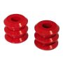 Prothane Universal Coil Spring Inserts - 3.5in High - Red