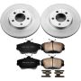 PowerStop CRK5406 Genuine Geomet Coated Rotor and Low-Dust Ceramic Brake Pad Kit