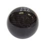 NRG Universal Ball Style Shift Knob (No Logo) - Black Carbon Fiber (5 Speed Pattern)