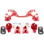UMI Performance 82-92 GM F-Body LSX Engine Tubular K-Member w/ Weight Jack Kit (850lb.) - Red
