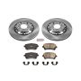 PowerStop KOE4562 OE Stock Replacement Low-Dust Ceramic Brake Pad and Rotor Kit
