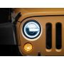 Raxiom 97-18 Jeep Wrangler TJ/JK 7-Inch LED Headlights w/ Halos- Black Housing (Clear Lens)