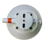 SeaSucker VM1013W-6 4.5in.  w/Flat-Top Stainless Steel D-Ring - White