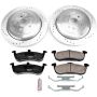 PowerStop K6819 Z23 Daily Driver Carbon-Fiber Ceramic Brake Pad and Drilled & Slotted Rotor Kit