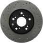 Stoptech 128.40057R 06-08 Honda Civic Si Cross Drilled Right Front Rotor