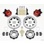 Wilwood 140-11979-DR Combination Parking Brake Rear Kit 12.19in Drilled Red 2006-Up Civic / CRZ