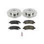 PowerStop KOE6371 OE Stock Replacement Low-Dust Ceramic Brake Pad and Rotor Kit