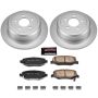 PowerStop CRK3046 Genuine Geomet Coated Rotor and Low-Dust Ceramic Brake Pad Kit