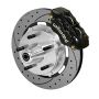 Wilwood 140-14532-D Forged Dynalite Front Kit 19.00in Drilled Rotor Black WWE ProSpindle (5x5.00in Hub)