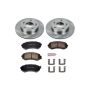 PowerStop KOE754 OE Stock Replacement Low-Dust Ceramic Brake Pad and Rotor Kit