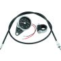 Bikers Choice 493304 L73-94 XL 73-94 FX FXR 2:1 Custom Mini Speedo Kit Black Face 140 Mph 2 1/2 Inch
