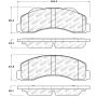 Stoptech 305.14140 Street Select Brake Pads - Front/Rear