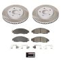 PowerStop SC8275 Semi-Coated Rotor and Low-Dust Ceramic Brake Pad Kit