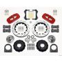 Wilwood 140-13226-DR AERO6 Front Hub Kit 14.00in Drill Red TCI-IFS 71-78 (Pinto Based)