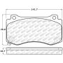 Stoptech 305.11490 Street Select Brake Pads - Rear