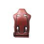 NRG RSC-810MAR L/R Reclinable Sport Seats (Pair) The Arrow Maroon Vinyl w/ Pressed  logo w/ Maroon Stitch