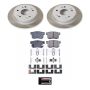 PowerStop SC1243 Semi-Coated Rotor and Low-Dust Ceramic Brake Pad Kit