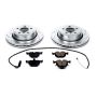 PowerStop K5738 Z23 Daily Driver Carbon-Fiber Ceramic Brake Pad and Drilled & Slotted Rotor Kit