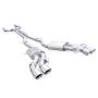 Stainless Works CTSV16CB 2016-18 Cadillac CTS-V Sedan Catback System Resonated X-Pipe Dual-Mode Mufflers