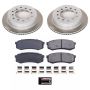 PowerStop SC5875 Semi-Coated Rotor and Low-Dust Ceramic Brake Pad Kit