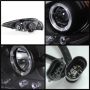 SPYDER 5073303 Projector Headlights - LED Halo - Black