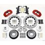 Wilwood 140-13655-DR Narrow Superlite 6R Front Hub Kit 14.00in Drill Red 60-68 Ford / Mercury Full Size / Galaxie