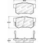 StopTech Performance 00-09 Honda S2000 / 92-07 Accord / 04-10 Acura TSX / 02-06 RSX Rear Brake Pads