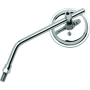 BikeMaster 600802 3in Adjustable Round Mirror 10mm - Each - Chrome