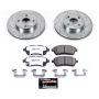 PowerStop K6344-26 Z26 Street Performance Ceramic Brake Pad and Drilled & Slotted Rotor Kit