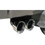 Corsa Performance 14925 3.0in. Cat-Back Single Side Exit with Twin 4.0in. Polished Pro-Series Tips