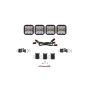 Diode Dynamics DD7240 SS5 Pro Universal CrossLink 4-Pod Lightbar - White Combo