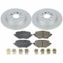 PowerStop CRK8296 Genuine Geomet Coated Rotor and Low-Dust Ceramic Brake Pad Kit