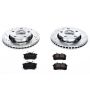 PowerStop K894 Z23 Daily Driver Carbon-Fiber Ceramic Brake Pad and Drilled & Slotted Rotor Kit