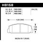 Hawk Performance HB158E.515 Blue 9012 Disc Brake Pad