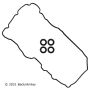 BECK/ARNLEY 036-1858 VALVE COVER GKT SET