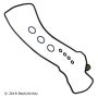 BECK/ARNLEY 036-1969 VALVE COVER GKT SET