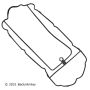BECK/ARNLEY 037-4889 PLENUM GASKET SET