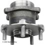 BECK/ARNLEY 051-6360 HUB & BEARING ASSY