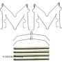 BECK/ARNLEY 084-1316 DISC BRAKE HRDWR KIT