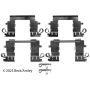 BECK/ARNLEY 084-1758 DISC BRAKE HRDWR KIT