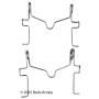 BECK/ARNLEY 084-1854 DISC BRAKE HRDWR KIT