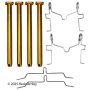 BECK/ARNLEY 084-1854 DISC BRAKE HRDWR KIT