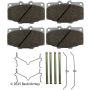 BECK/ARNLEY 085-5852 PREM ASM PADS W HDWR