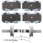 BECK/ARNLEY 085-6641 PREM ASM PADS W HDWR