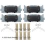 BECK/ARNLEY 085-6758 PREM ASM PADS W HDWR