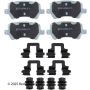 BECK/ARNLEY 085-6896 PREM ASM PADS W HDWR