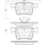 Stoptech 305.15610 Street Select Brake Pads w/Hardware - Front