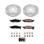 PowerStop SC1679 Semi-Coated Rotor and Low-Dust Ceramic Brake Pad Kit