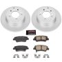 PowerStop CRK5381 Genuine Geomet Coated Rotor and Low-Dust Ceramic Brake Pad Kit