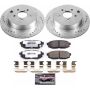 PowerStop K6978-26 Z26 Street Performance Ceramic Brake Pad and Drilled & Slotted Rotor Kit